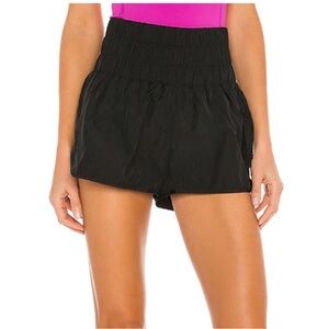 GUC FP Movement by Free People Black High-Waist Elastic Running Shorts, size M